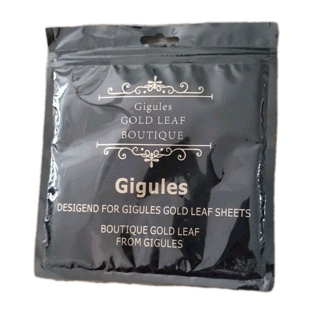 Composition Gold Leaf Sheets 100 Pcs 5.5" Square Art Embellish Crafts Gigules